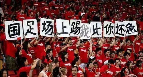 国足比赛现场巨型国旗太震撼了