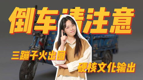 三蹦子火了 老外学会“倒车请注意”